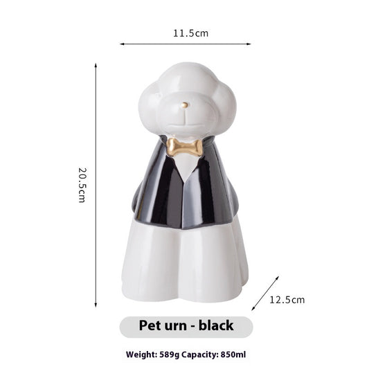 Dog urn for ashes – Black