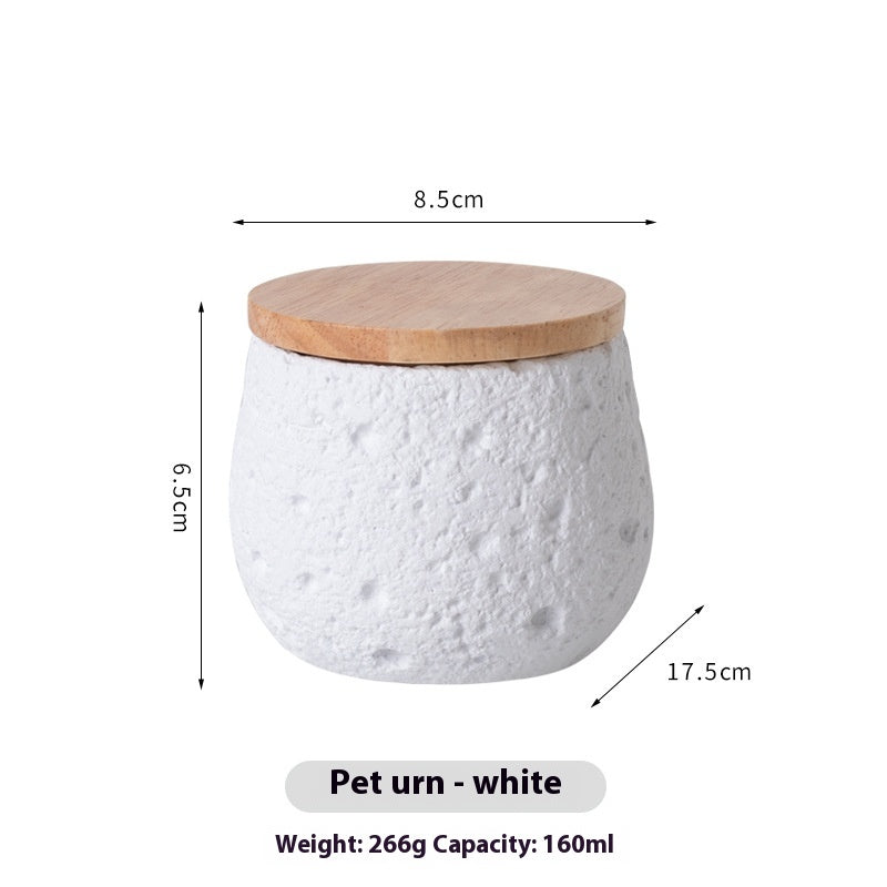 Cat urn for ashes – White