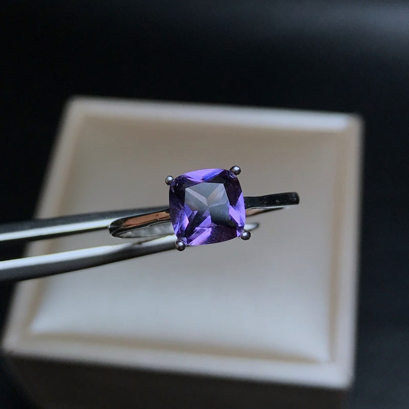 Purple Soft-Glow Statement Ring – Style 3 — product photo 2 | Organic Truth