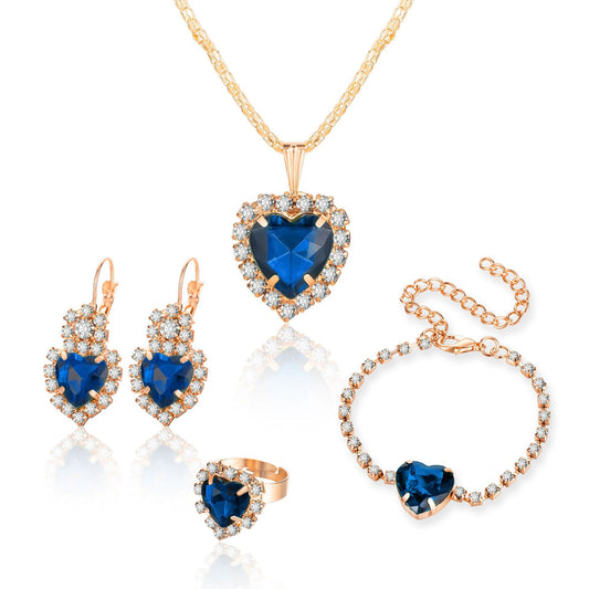 Heart jewelry set – detail view 1