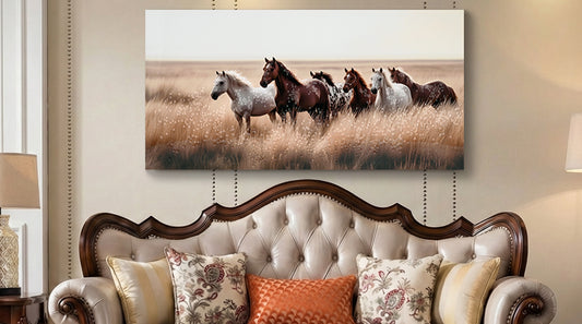 Running Horses Canvas Wall Art – 44 × 22 in – view 2