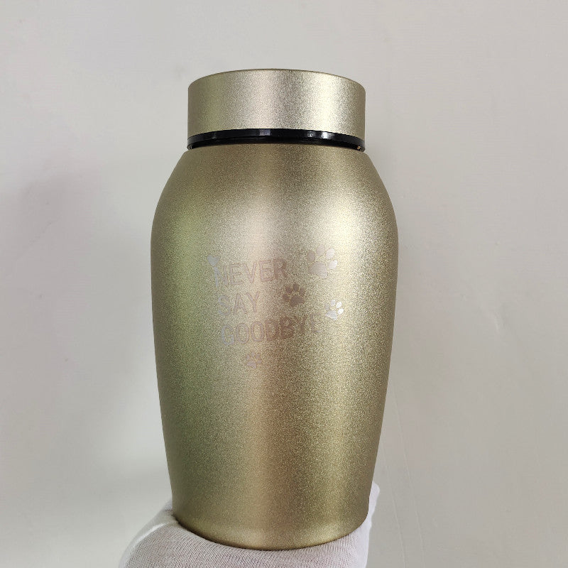 Pet urn – Frosted Gold