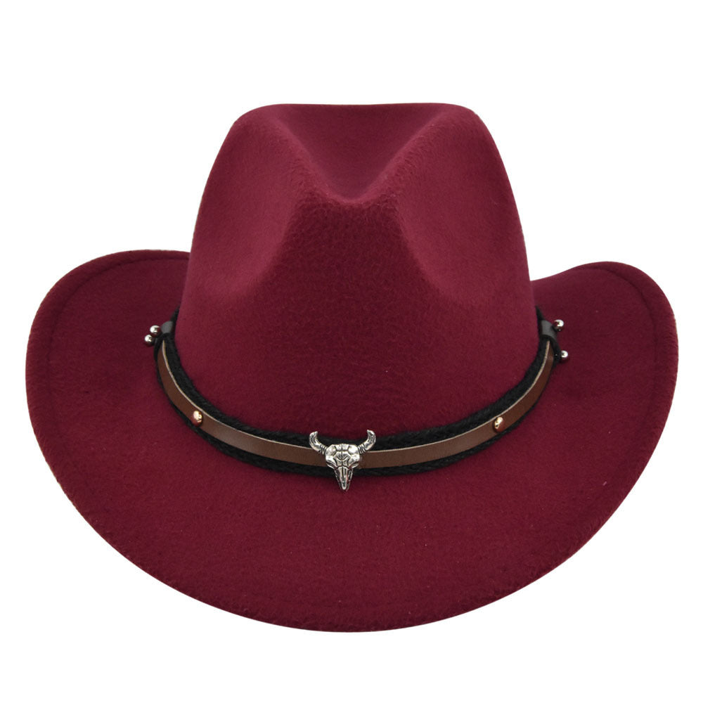 Western Cowboy Hat with Steer-Head Band – 12 Colors – view 10