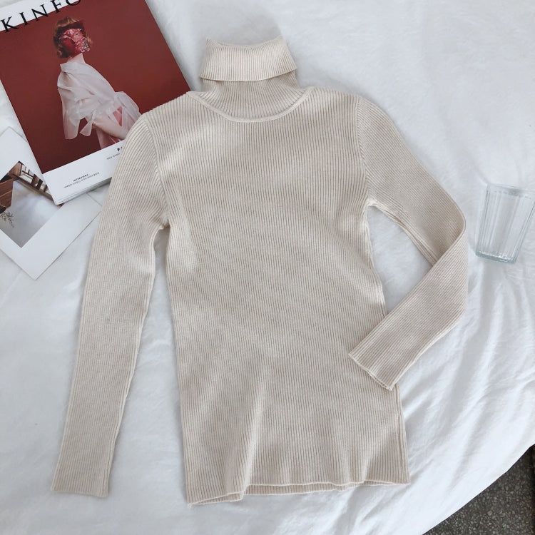 Maternity Turtleneck Sweater – Rib Knit, Free Size – view 8