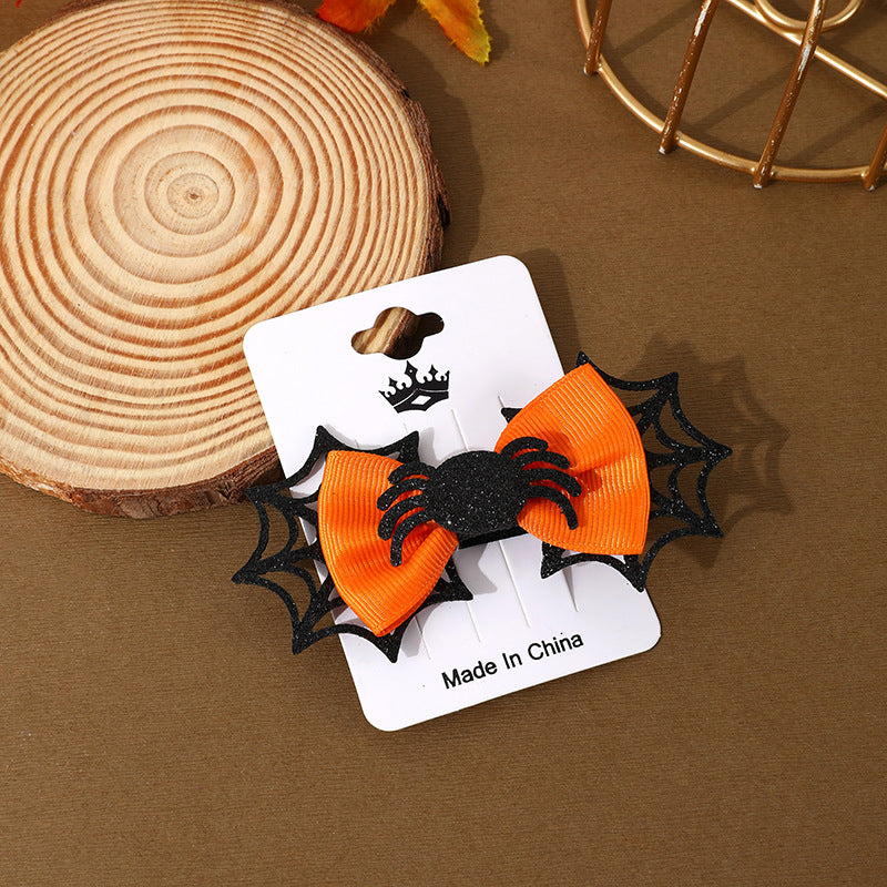 Halloween glitter bow hair clip – detail view 10