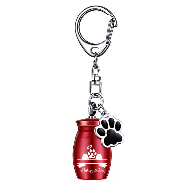 Pet urn keychain – Red