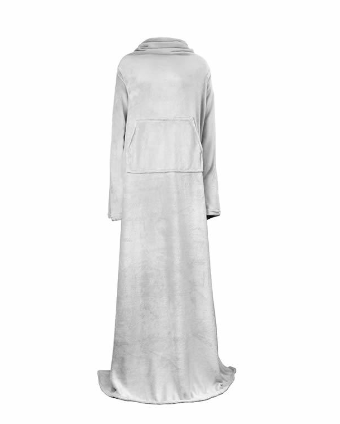 Wearable Fleece Blanket with Sleeves – 67 × 79 in – view 6