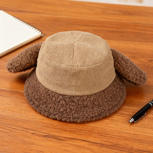 Fashion Winter Bucket Hat-Dark Coffe — product photo 2 | Organic Truth