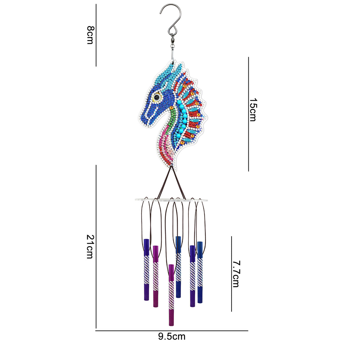 DIY Diamond Painting Suncatcher Wind Chime — product photo 13 | Organic Truth
