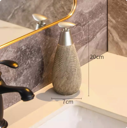 Brushed Ceramic Soap Dispenser – Short or Tall – view 2