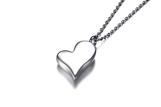 Heart urn necklace – Steel