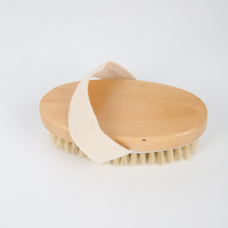 Boar Bristle Palm Bath Brush with Strap – view 4