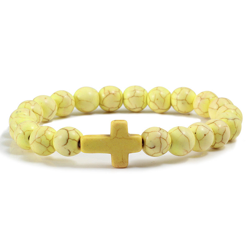 Cross bead bracelet – detail view 6