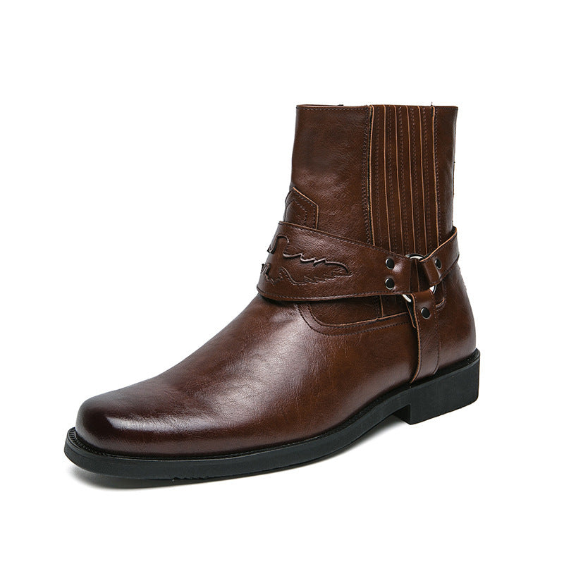 Men's Harness Western Boots – Square Toe, 3 Colors – view 2
