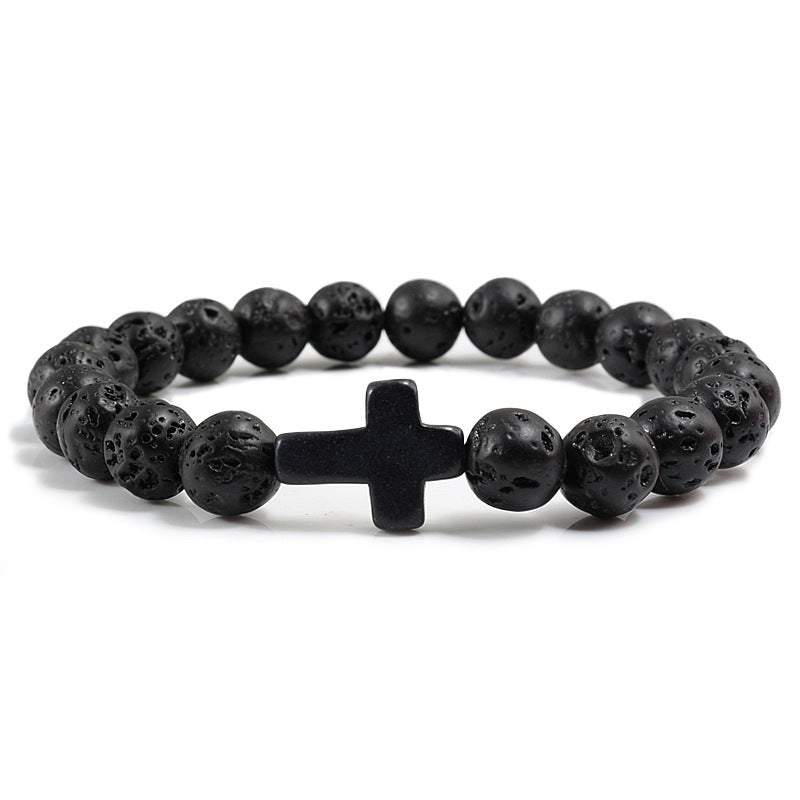 Cross bead bracelet – detail view 4