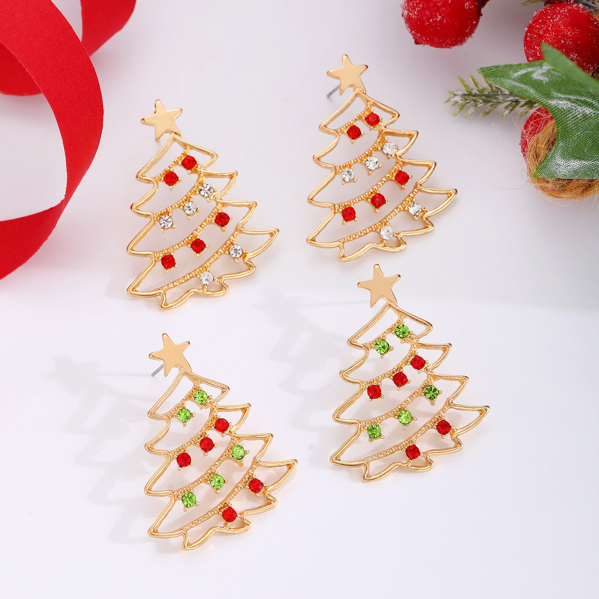 Christmas tree earrings – detail view 4