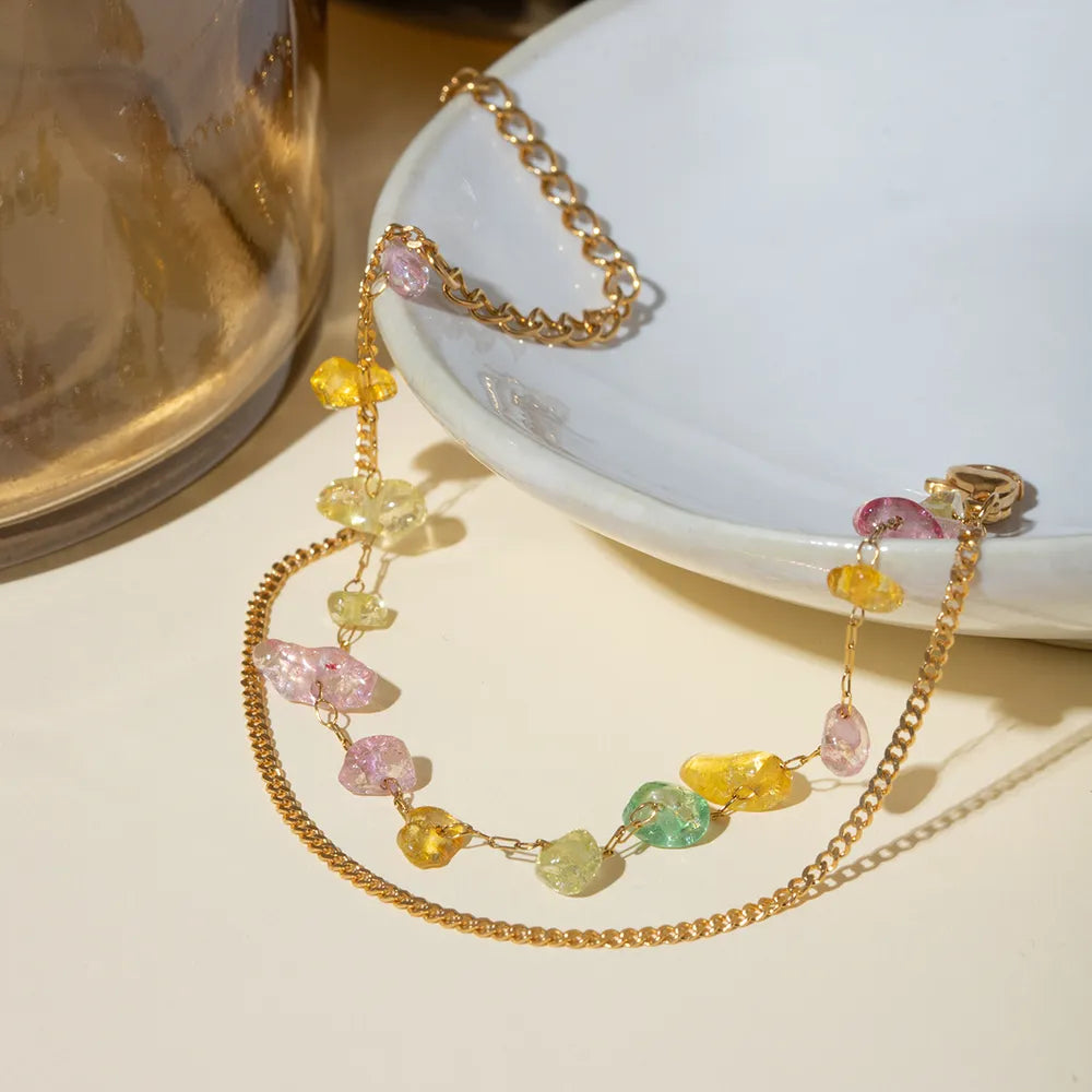 Organic Truth | Layered Gold-Plated Stone Bracelet — product photo 3 | Organic Truth