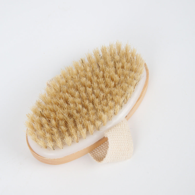 Boar Bristle Palm Bath Brush with Strap – view 5