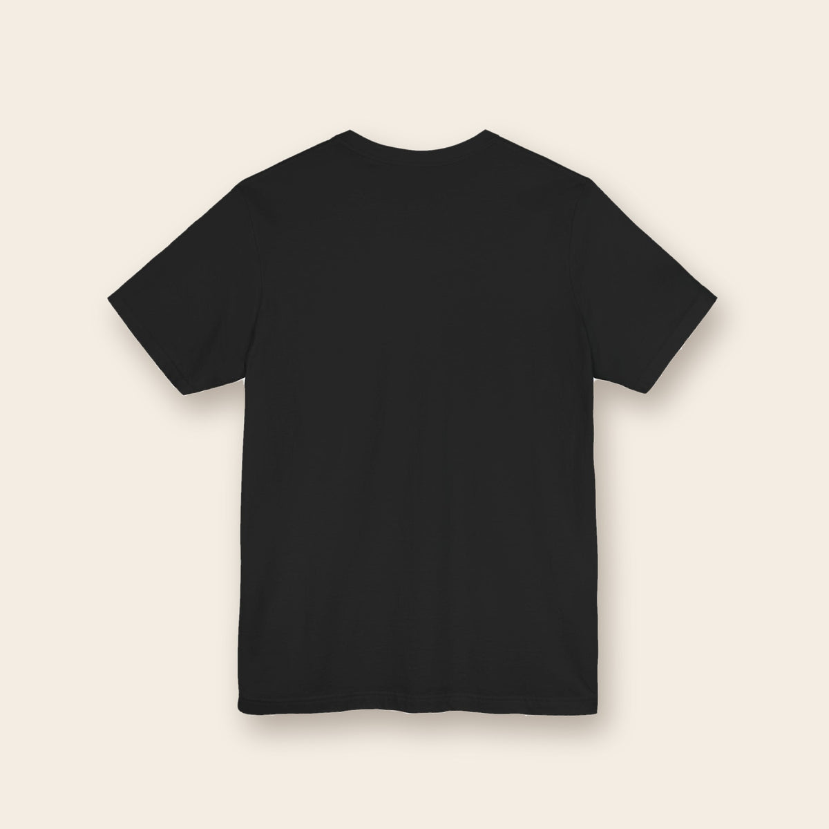 Gold Fire Logo cotton tee in black, back