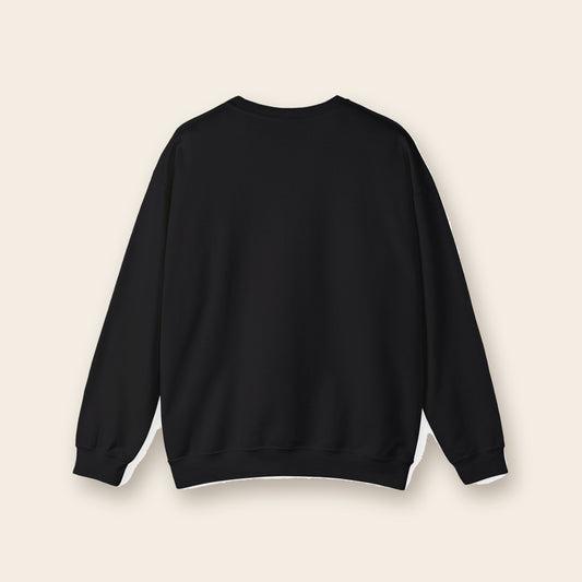 Gold Fire Logo crewneck sweatshirt in black, back