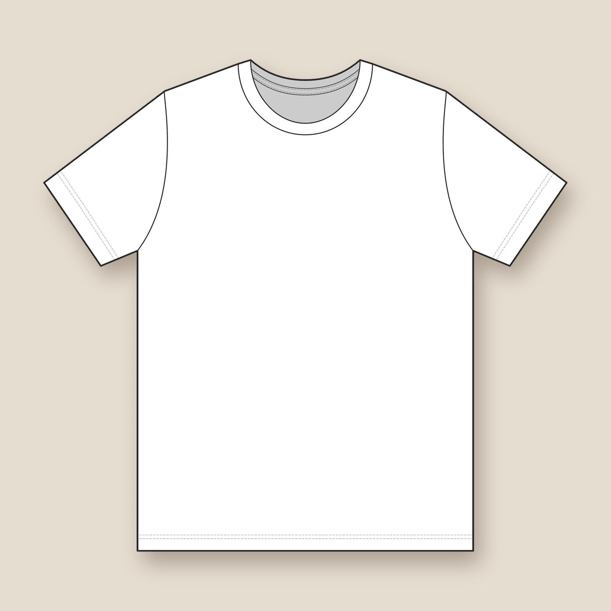 Gold Fire Logo performance tee in white, back: plain back, no back print