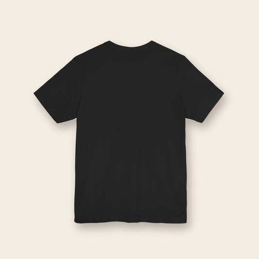 Lightning Eye cotton tee in black, back