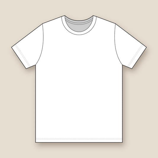 Lightning Eye performance tee in white, back: plain back, no back print