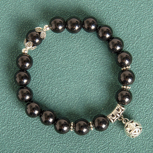 Faux opal bead bracelet – detail view 1