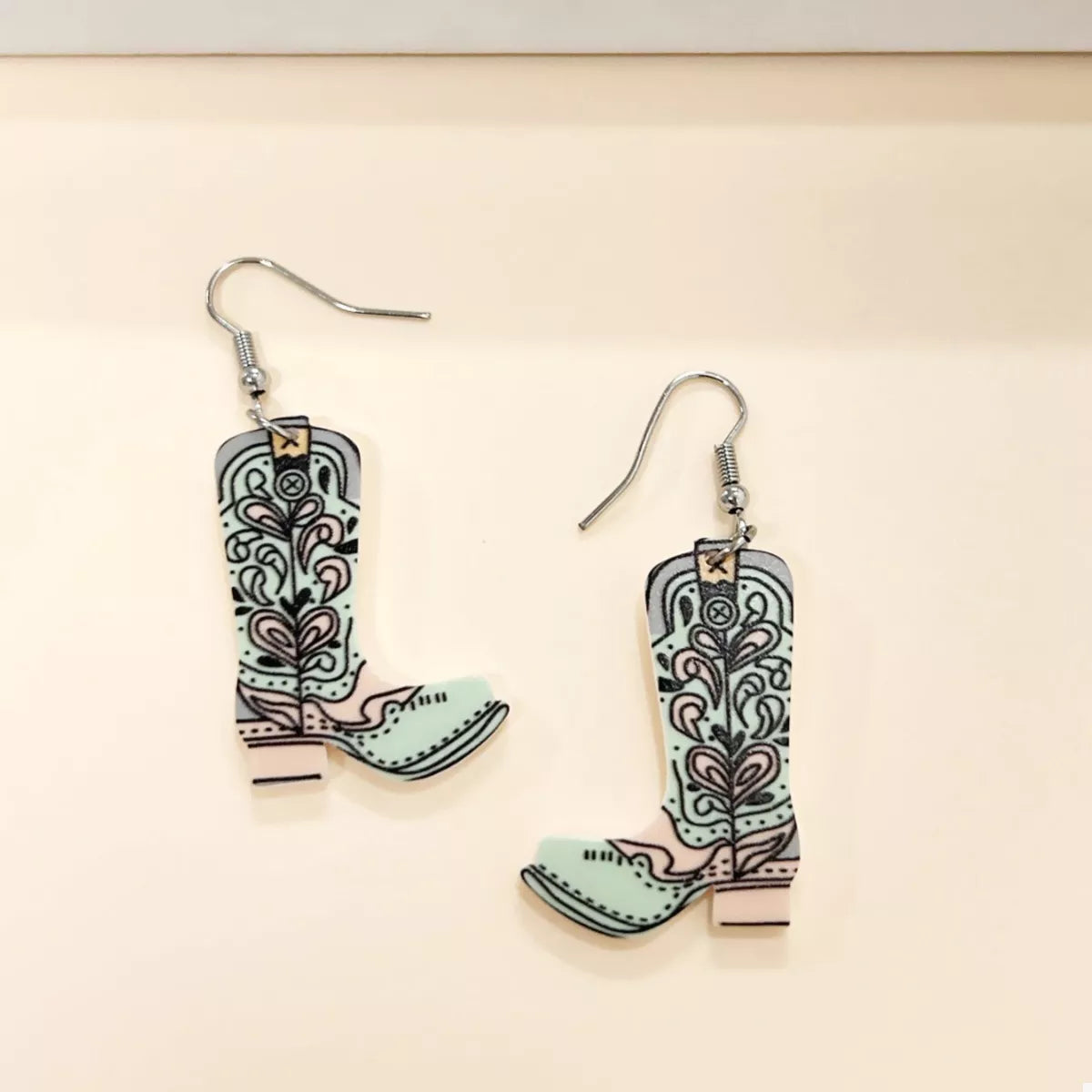 Western Boot Dangle Earrings — view 3