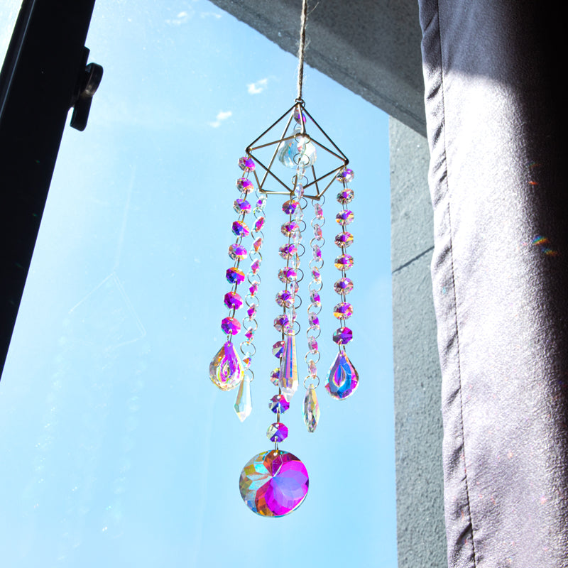 Symphony Crystal Light Wind Chime – Prism Window Décor | Organic Truth — image 5