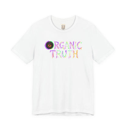 Lightning Eye cotton tee in white, front