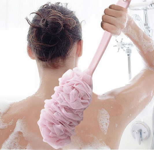 Long-Handle Mesh Back Scrubber – Single or Set of 2 – view 2