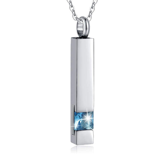 Birthstone urn necklace – detail view 1