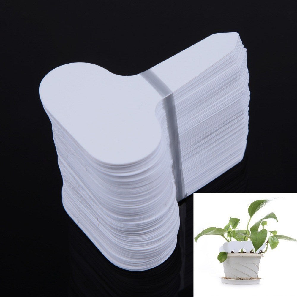 T-Type Plastic Plant Labels – 100 or 200 Pack