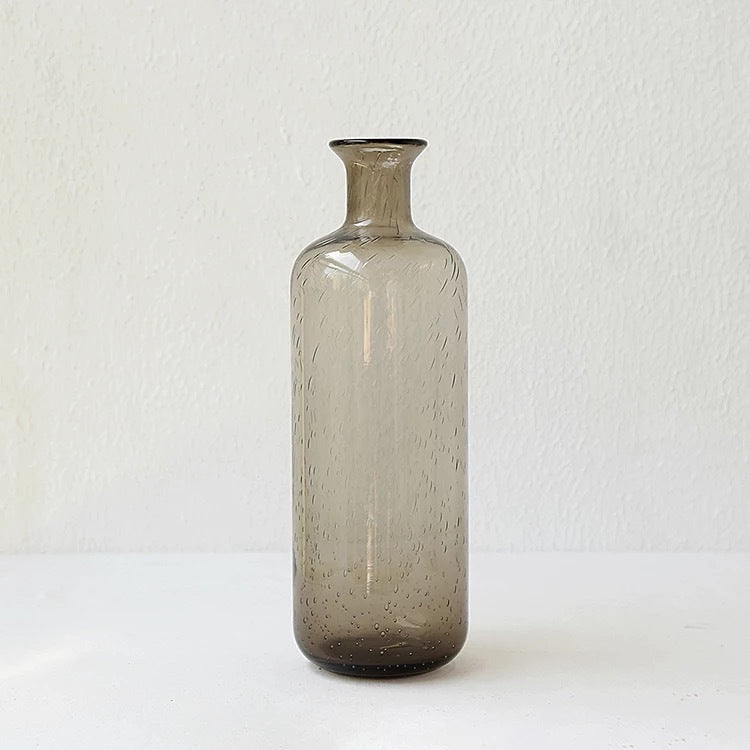 Smoky Grey Glass Bud Vase – view 7