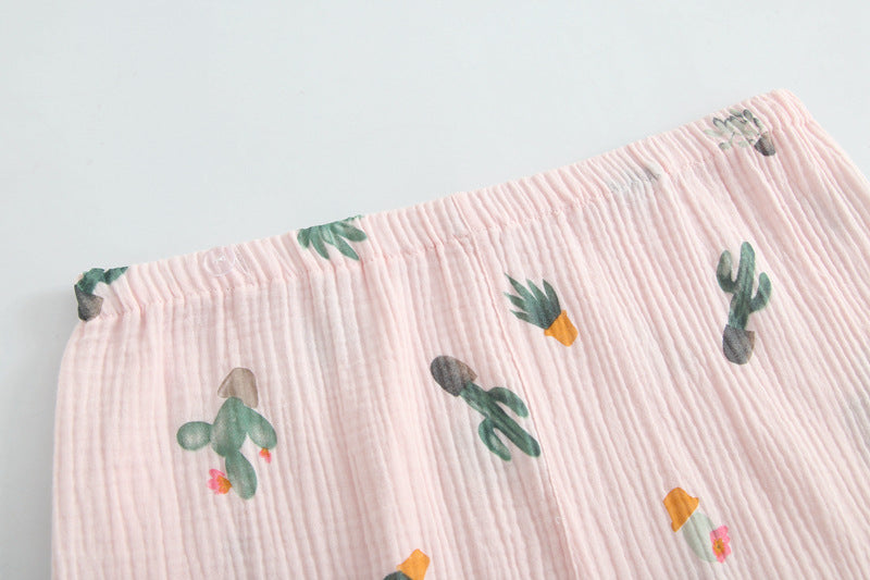 Postpartum Lounge Set – Crossover Nursing Kimono, Cotton – view 10