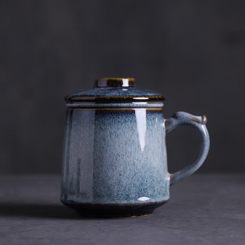 Glazed Ceramic Mug with Lid – view 3
