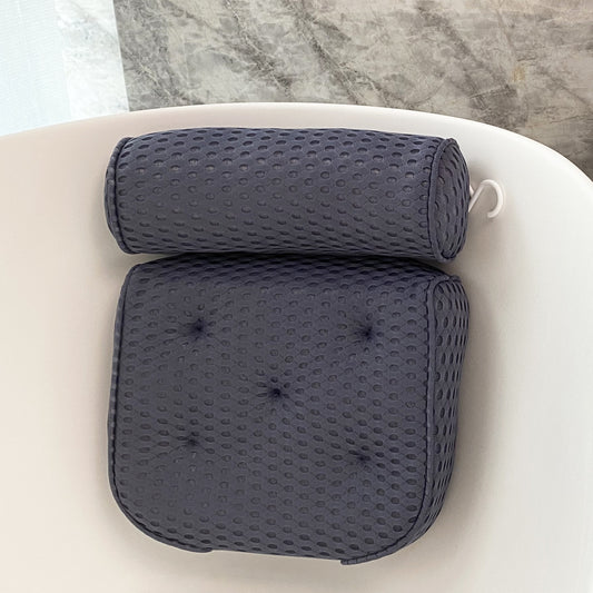4D Mesh Bath Pillow with 7 Suction Cups