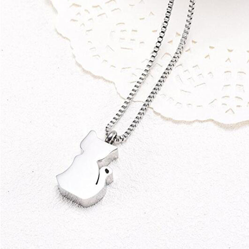 Cat urn necklace – detail view 3