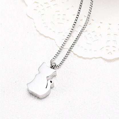 Cat urn necklace – detail view 3