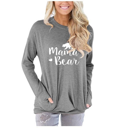 Mama Bear Hoodie – Cozy Mama Gift Sweatshirt – view 2