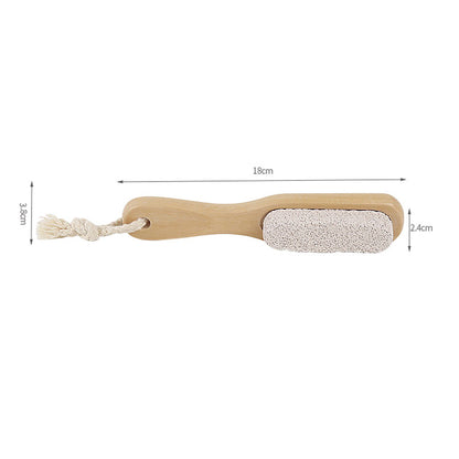 Wooden Pumice Foot Paddle with Rope Loop – view 4