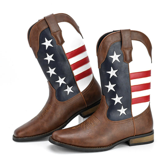Men's American Flag Western Boots – 4 Styles, US 7–15