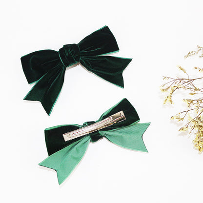 Velvet Bow – Clip, Barrette or Hair Tie – view 8