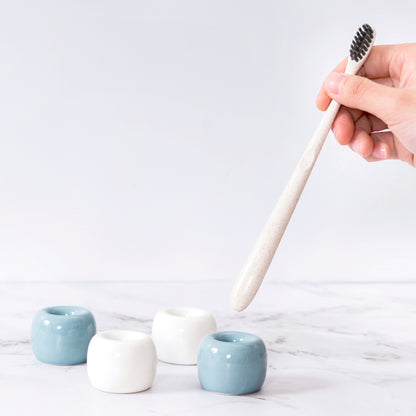 Mini Ceramic Toothbrush Holder – 3 Colors – view 5