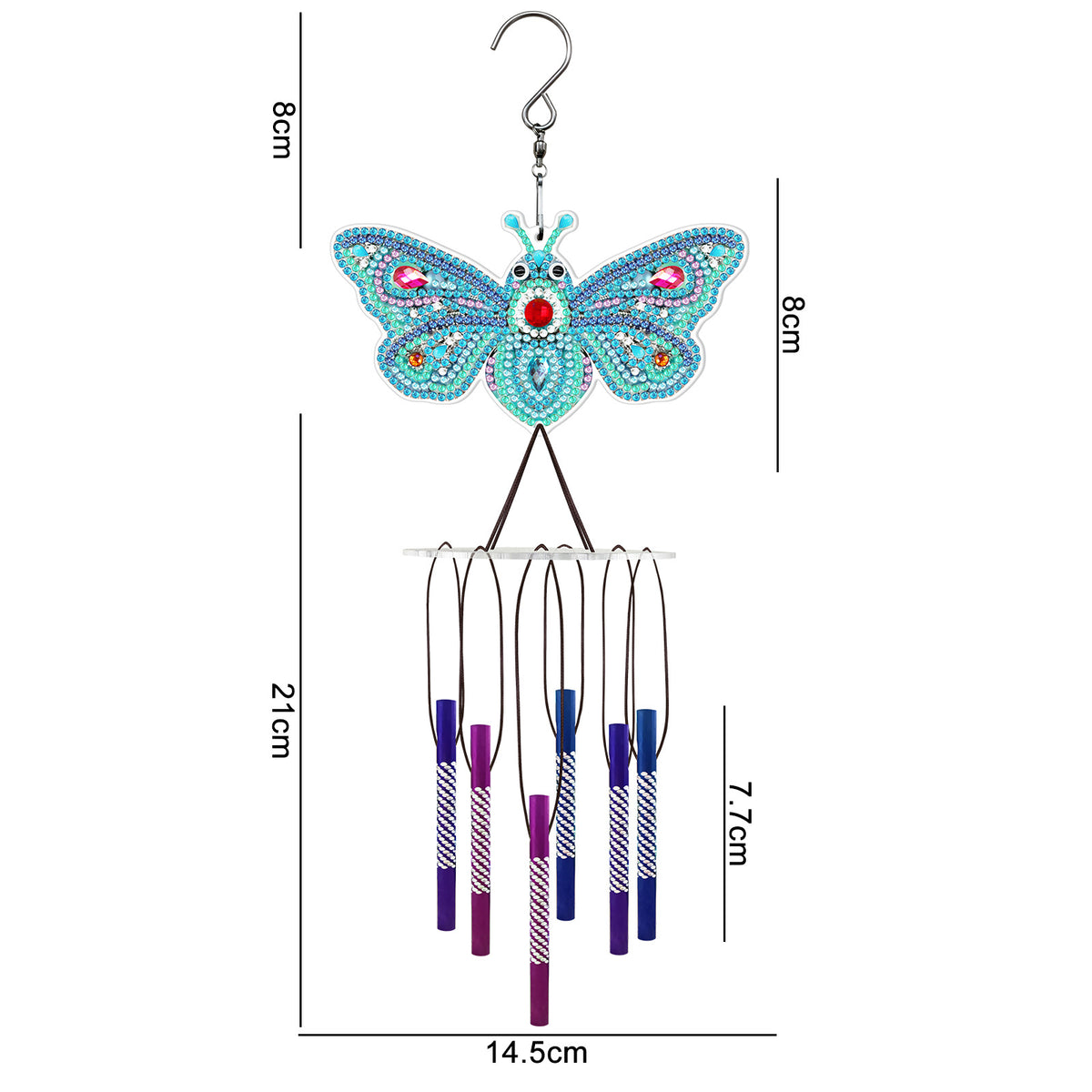 DIY Diamond Painting Suncatcher Wind Chime — product photo 5 | Organic Truth