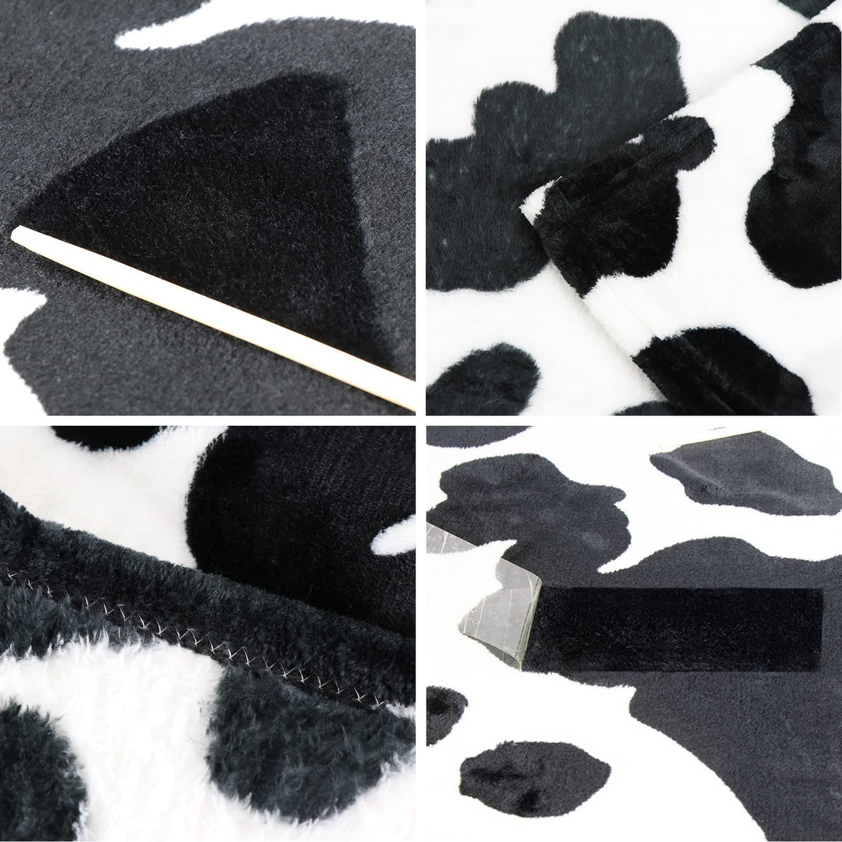 Cow Print Flannel Throw Blanket – view 2