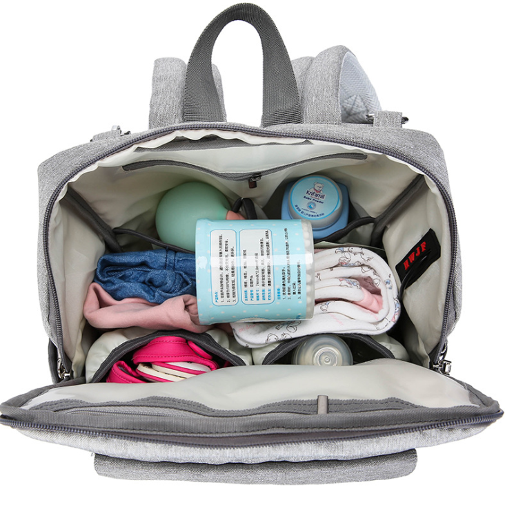 Diaper Bag Backpack – Nylon, Multi-Pocket, 4 Colors – view 4