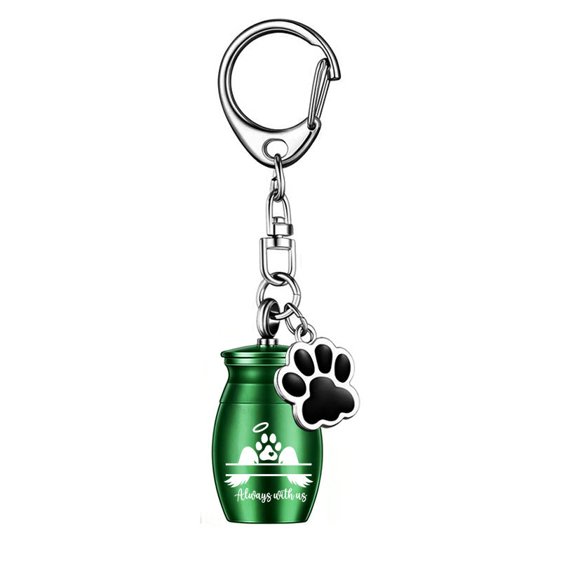 Pet urn keychain – Green