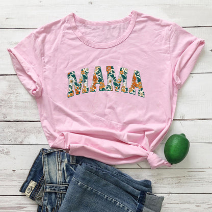 Leopard MAMA Letter Tee – Mama Gift T-Shirt – view 12